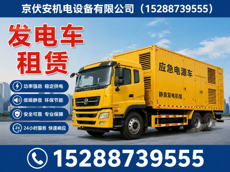 张掖应急发电机出租展示图